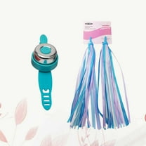 HONITANO 2Pcs Bike Handlebar Streamers for as Decorative Bicycle Accessories in Polyester Plastic