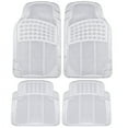 thumbnail image 1 of BDK MT-654-CL Ajustement Universel Robuste Protection Toutes Saisons Tapis de Sol en Caoutchouc, 4 Pcs, Transparent, 1 of 3