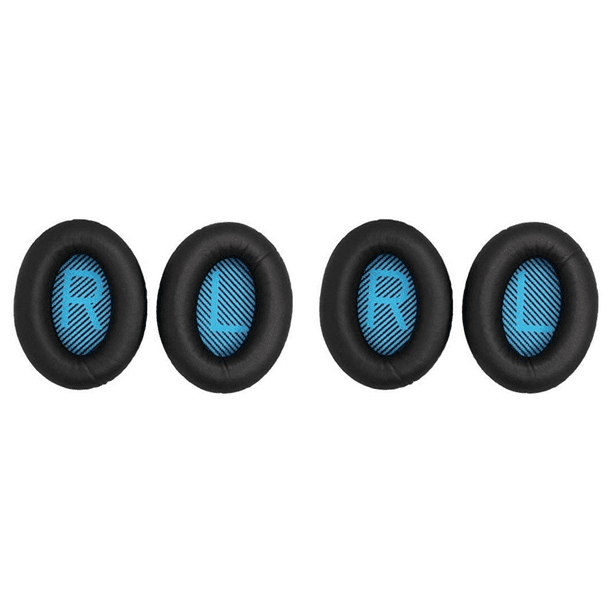 DQrwqpou 2 Almohadillas Cuero para Almohadillas Repuesto para QuietComfort (negro)