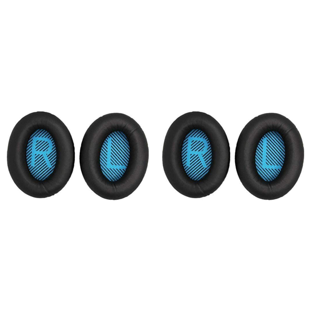 Almohadillas de cuero para auriculares Bose QuietComfort color negro 2 uds FLhrweasw