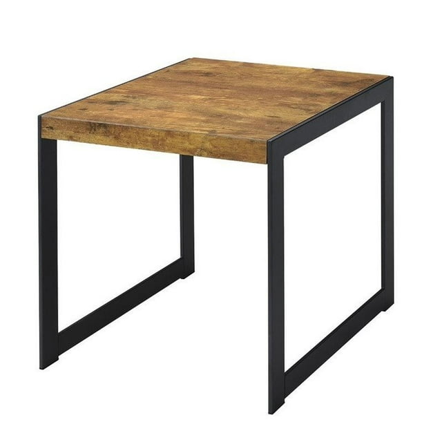 Coaster Table de Bout Rustique en Muscade Antique