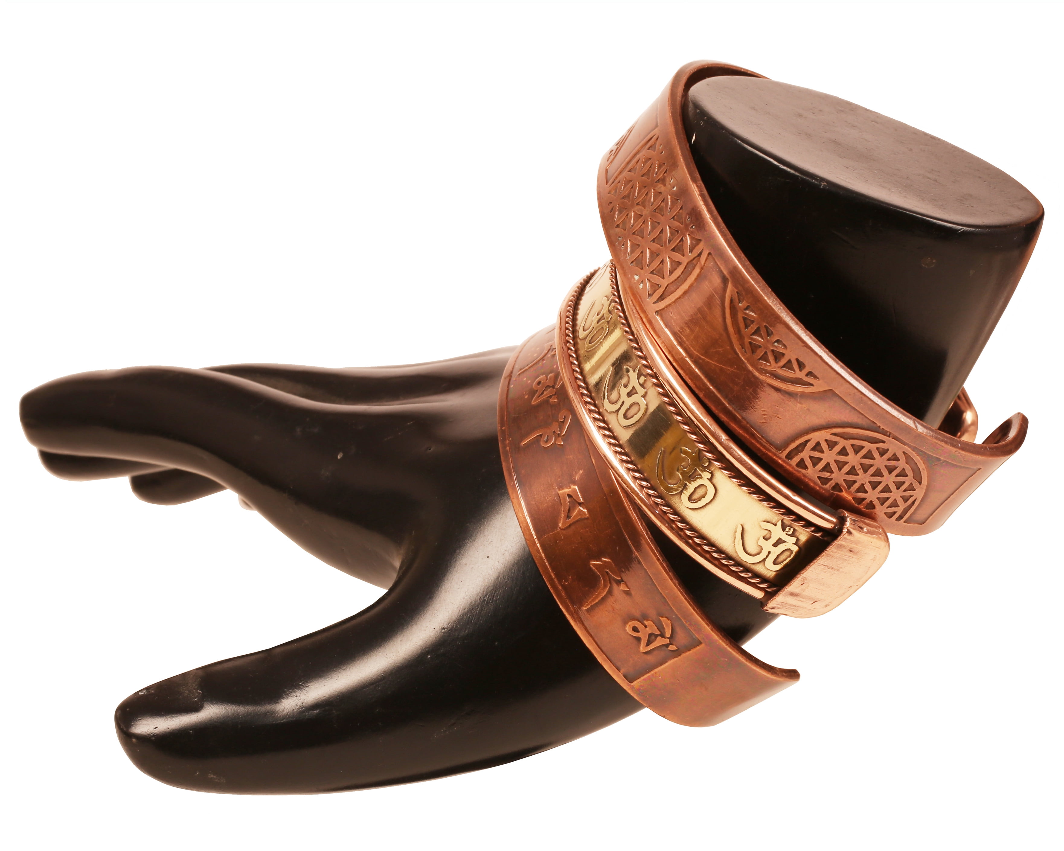 Sunsoul by Touchstone Copper magnetic healing bracelet Tibetan style.