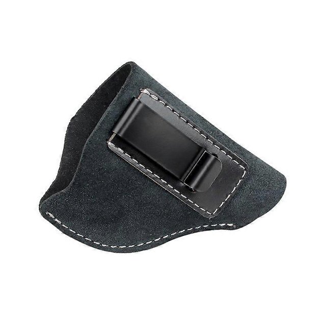 Funda de piel de vaca para revólver, compatible con la mayoría de revólveres con armazón J - Funda para pistola Ruger SP101 LCR/Smith