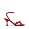 thumbnail image 2 of DREAM PAIRS Women's Bow Heels -Kitten Heels for Women, Square Toe Strappy Heeled Sandals, Elegant Wedding & Bridal Bownots Sandals for Formal & Special Occasions, 2 of 5