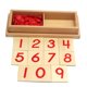 thumbnail image 1 of Tarjetas y contadores Montessori para guardería, juguete educativo para niños, números de matemáticas, educación para la primera infancia, 1 of 4