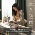 thumbnail image 6 of Best Choice Products 6V Portable Sewing Machine, 42-Piece Beginners Kit w/ 12 Stitch Patterns - Gray/White, 6 of 7