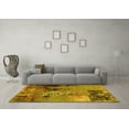 thumbnail image 3 of Ahgly Company Machine Washable Indoor Rectangle Oriental Yellow Industrial Area Rugs, 2' x 4', 3 of 4