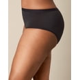 thumbnail image 3 of Playtex Microfiber Hipster Underwear Pack, Full Coverage, Moisture-Wicking, 3-Pack Heirloom White Leo/Black/Black 5XL Women's, 3 of 4