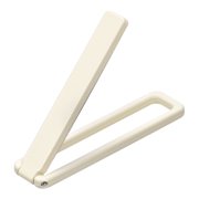 Unique Bargains Thin Cell Phone Stand Horizontal Vertical Folding Phone Stand White