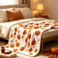 thumbnail image 2 of ICQOVD Thanksgiving themed Flannel Blanket Party Bed Blanket Sofa Throw Blanket 130 x 150 cm, 2 of 7
