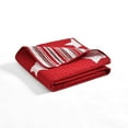 thumbnail image 3 of Lush Decor Star Cotton Reversible Throw, 60x50, RED, Single, 3 of 7