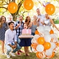 thumbnail image 4 of 50PCS Orange And White Balloon Set Perfect For Parties Celebrations Weddings Birthdays Baby Showers, 4 of 7