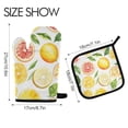 thumbnail image 2 of Yayeee Oven Mitts and Pot Holder Set of 2 Heat Resistant Kitchen Gloves Baking Hot Pad, Candy Lemon, 2 of 5