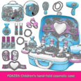 thumbnail image 2 of Juegos de maquillaje Juguetes de maquillaje para niños Niña Maleta de maquillaje congelada (hy), 2 of 5