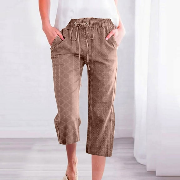 SIYUDAN Women'S Pants Women'S Pants Casual Brown Adult Work Pants Women Lounge Pants Women Wide Leg Pants For Women With Pockets Women'S Fall Pants