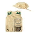 thumbnail image 3 of de aventura , conjunto de sombrero de chaleco de carga con accesorios, disfraz de duradero, juguete de de Hugo chaleco safari, 3 of 10