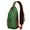 Green Christmas Tree, variant on Sling Backpack,Green Christmas Tree Pattern Crossbody Bag with Water Bottle Holder,Waterproof Sling Bag for Men/Women with Chest Phone Holder for Hiking,Travel