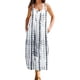 thumbnail image 1 of Vestido de Verano para las Mujeres Sexy Bohemia sin Mangas Vacaciones de Playa Suelto Vestido Largo Caliente, Cuello en V Casual, 1 of 5