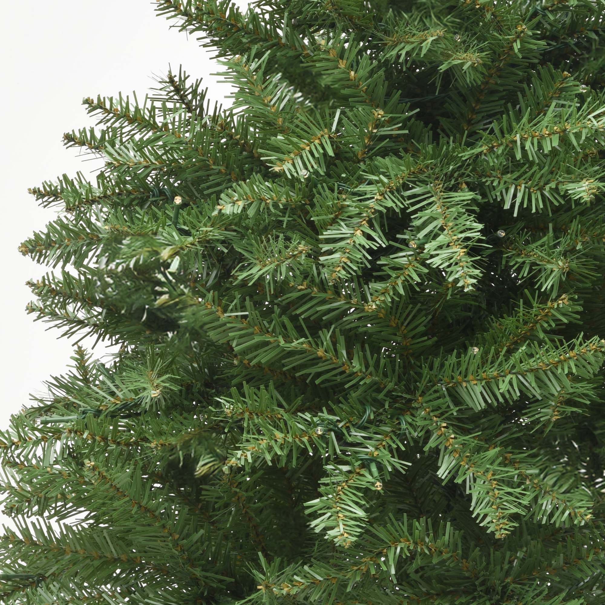 Uforic 7.5ft Pre-Lit Artificial Christmas Tree with 2514 Branch Tips&750 Lights,  11 Light-Modes, Remote Control, Green