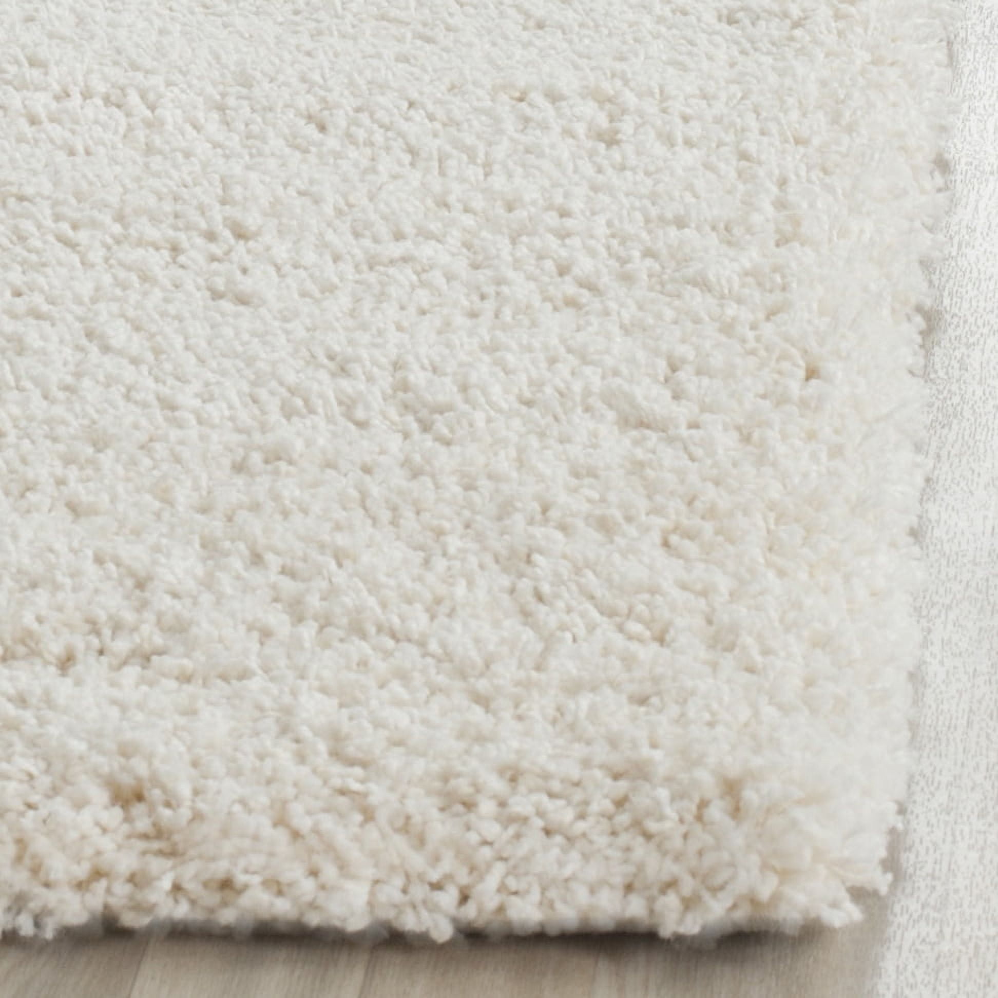 SAFAVIEH Milan Harlow Solid Plush Shag Runner Rug, Ivory, 2' x 12' - Modern Design, Ivory, Non-Shedding & Easy Cleaning, Ultra Plush Thick Pile, Ideal for Living Room, Bedroom, Entryway