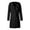 Black, variant on Pea Coats for Women, Fall Winter Hooded Single Breasted Wool Trench Coat, Casual Button Warm Outwear with Pockets,Women's,Size S-XXXL