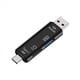 thumbnail image 2 of 4X 5 en 1 Multifuncional Otg Lector de Tarjetas Tarjeta Micro-SD / SD / USB Lector Soporte TF Android Type-C Teléfono / Computadora / Type-C Universal, 2 of 5