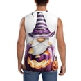 thumbnail image 4 of Fotbe Halloween Gnome With Pumpkins Men's Camiseta sin Mangas Estampada para Hombres, Playera Casual para Gimnasio, Entrenamiento, Playa-3X-Large, 4 of 7