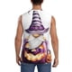 thumbnail image 4 of Balery Halloween Gnome With Pumpkins Camisetas sin mangas para hombre, absorbe la humedad y protege contra el mal olor.-3X-Large, 4 of 7