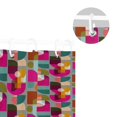 thumbnail image 5 of Yayeee Shower Curtain with Hooks 72"x72" Waterproof Fabric Bathroom Hanging Decor, Abstract Geometric Pattern, 5 of 5