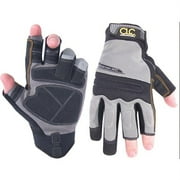 Custom Leathercraft Slate Blue and Black Large Tradesman Gloves