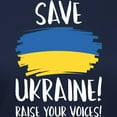 thumbnail image 3 of CafePress - Save Ukraine Raise Your Voices Women's Dark T Shir - Women's Traditional Fit Dark T-Shirt, 3 of 4