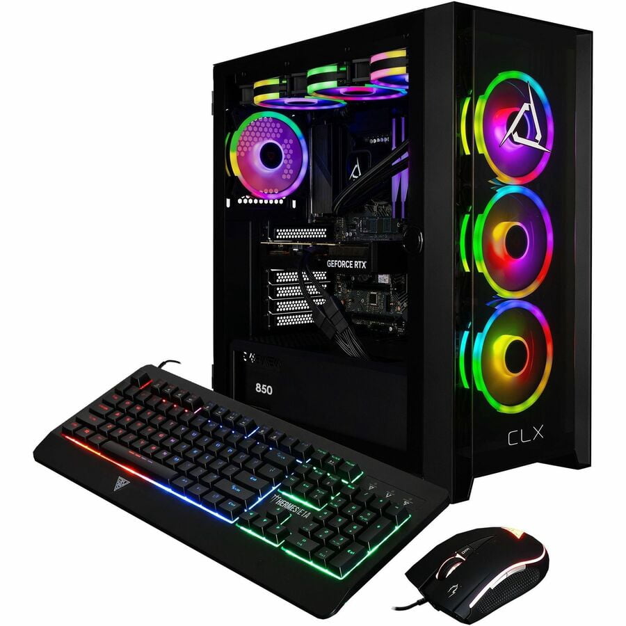 CLX SET Gaming Desktop Computer - Intel Core i9 14th Gen i9-14900KF - 32 GB - 2 TB SSD - Mid-tower - Black - Intel Chip - Windows 11 Home 64-bit - NVIDIA GeForce RTX 5080 16 GB GDDR7 - IEEE 802.11a...