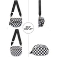thumbnail image 7 of Checkered Crossbody Bag Anti  Spacious Bum Bags for Women Nylon Fanny Packs Lightweight Purse Wallet for Travel, 7 of 7