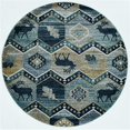 thumbnail image 1 of HomeRoots 352685 Tapis Rond en Polypropylène 7 Pi. 10 Po. Vert d'Eau, 1 of 1