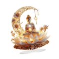 thumbnail image 2 of Letrero decorativo acrílico plano 2D de Buda, fácil de armar, decoración de mesa Color A, 2 of 9