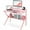 Pink, variant on Small Desk, 27.5 Inch Small Computer Desk for Small Spaces, Compact Desk with Storage, Tiny Desk Study Desk with Monitor Stand for Home Office