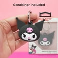 thumbnail image 2 of iFace Licensed Apple AirTag Cute Special Silicone Character Protective Cover with Carabiner Keychain Clip AirTags Case for Girls and Women - Kuromi, 2 of 6