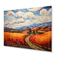 thumbnail image 2 of Designart "Post-Impressionist Fall Journey IV" Vangogh Metal Wall Art Prints, 2 of 5