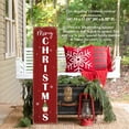 thumbnail image 3 of LifeSong Milestones "Merry Christmas" Gnome Sign Red Wood Christmas Porch Decor, 3 of 7