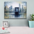 thumbnail image 4 of Epic Graffiti 'Brooklyn Bridge at Dusk' by Marc Todd, Canvas Wall Art, 16"x12", 4 of 8