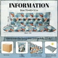 thumbnail image 4 of SDJPOI Swing Replacement Cushion for Outdoor Bench, 4" Thick Waterproof 2-3 Seater Garden Porch Seat Cushion with Backrest, Outdoor Swing Cushions for Outdoor Furniture (Fresh Summer,70*40in), 4 of 5