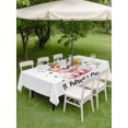 thumbnail image 5 of 54x80 Inch Outdoor Tablecloth with Umbrella Hole Zipper Rectangle St. Patrick's Day Rectangular Tablecloths Outside Waterproof Pink Pig Modern Art Patio Table Cloth Cover for Picnic Party, 5 of 8