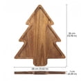 thumbnail image 2 of Christmas Tree Shaped Wood Serving Tray, Holiday Charcuterie Board & Cheese Platter for Party Food and Fruit Display, 2 of 3
