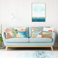 thumbnail image 4 of Modern Tropical Hawaii Pillow Covers 20x20 Inch Set of 4 Outdoor Palm Leaves Decorative Pillows Case Soft Velvet Tropical Decoration for Patio Garden Bed Home Decor, 4 of 5