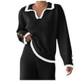thumbnail image 2 of FDGIU Casual Oversized Sweater for Women, Soft Loose Fit Long Sleeve Pullover, Comfy Knit Casual Wear Tops, 2 of 7