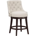 thumbnail image 1 of Hillsdale Halbrooke 25 Wood Contemporary Counter Stool in Brown/Cream, 1 of 7