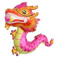 thumbnail image 1 of Nestingho 5Ud Globo Dragón Chino Para De Año Nuevo Lunar En Color Rosa Con Aluminio, 1 of 8