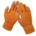 thumbnail image 2 of Guantes de invierno para pantalla táctil para hombre y mujer, guantes cálidos de punto a prueba de frío, de lana gruesa, forrados con forro polar, antideslizantes, 2 of 5