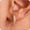 gold 4 rows cz, variant on Hoop Earrings for Men | 14K Gold Plated Cartilage Huggie Earrings, Hypoallergenic Lightweight CZ Inlaid for Sensitive Ears