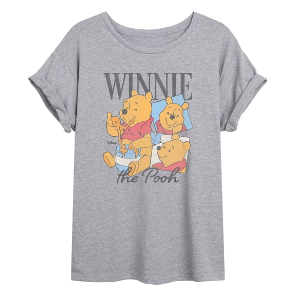 Winnie The Pooh - Bootleg Tee - Juniors Oversized Graphic T-Shirt